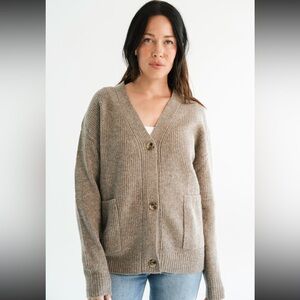 CJLA Cedar Tan Cardigan Sweater